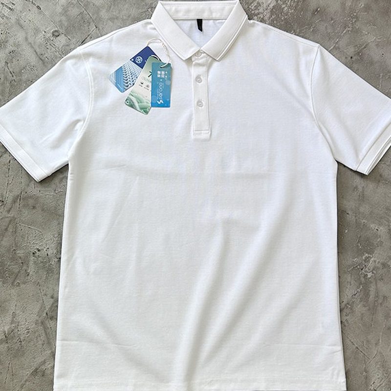 弹力面料凉感Polo衫 220克小领口 细节图1